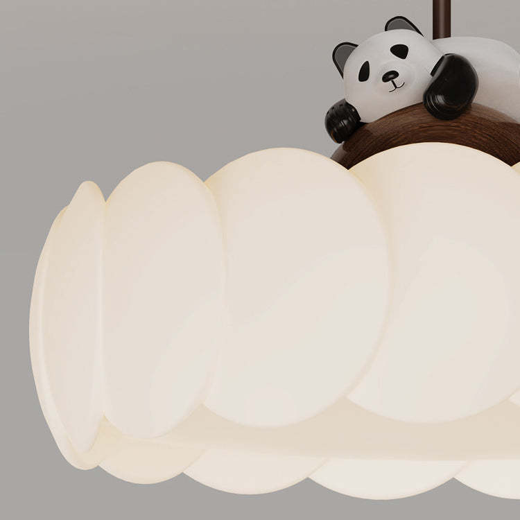 Modern Art Deco Iron Bear Bubble Ceiling Light
