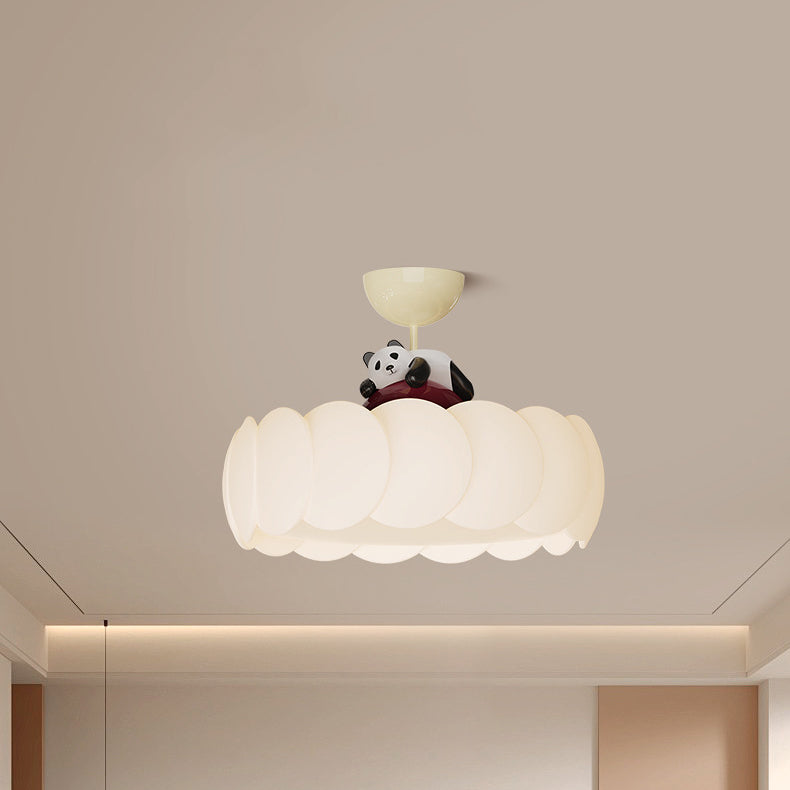 Modern Art Deco Iron Bear Bubble Ceiling Light