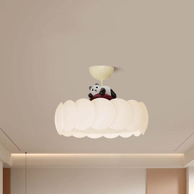 Modern Art Deco Iron Bear Bubble Ceiling Light