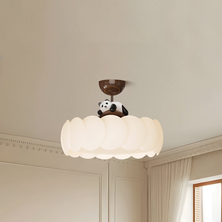 Modern Art Deco Iron Bear Bubble Ceiling Light