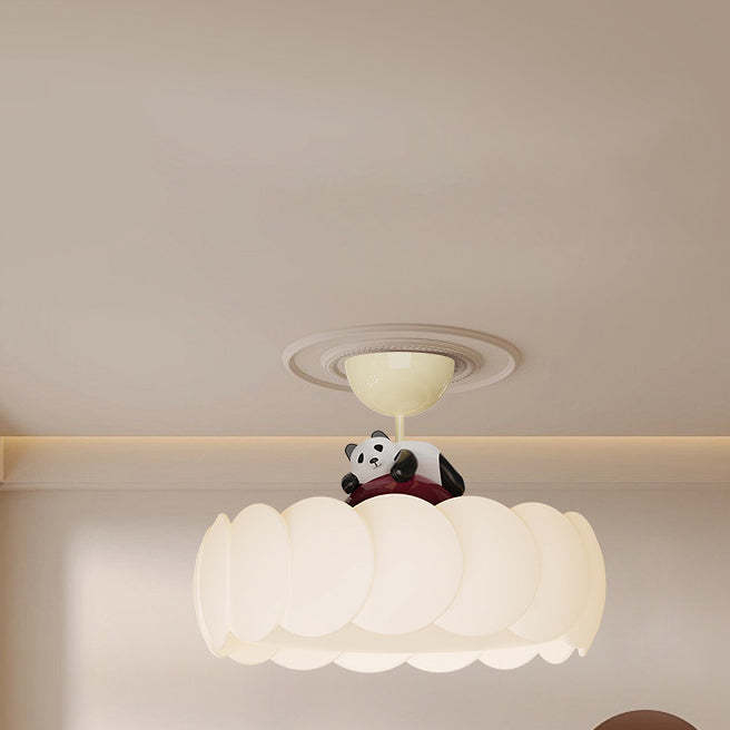 Modern Art Deco Iron Bear Bubble Ceiling Light