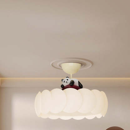 Modern Art Deco Iron Bear Bubble Ceiling Light