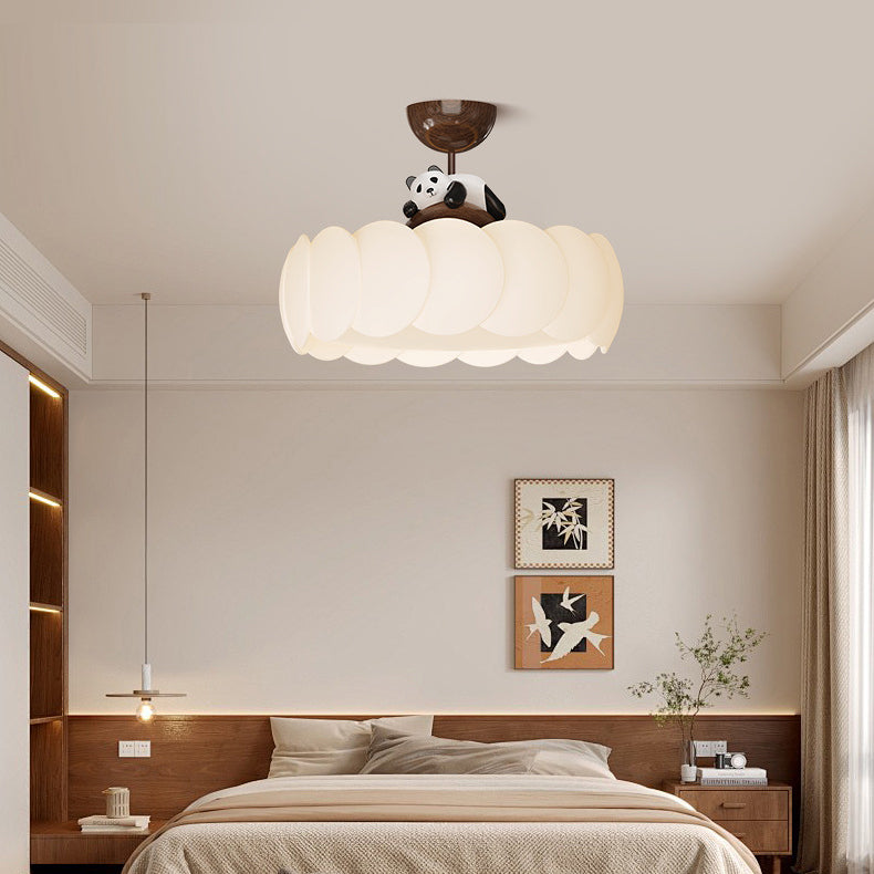 Modern Art Deco Iron Bear Bubble Ceiling Light