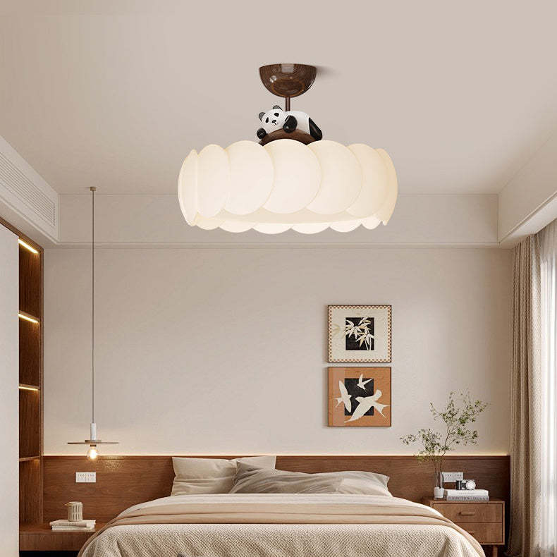 Modern Art Deco Iron Bear Bubble Ceiling Light