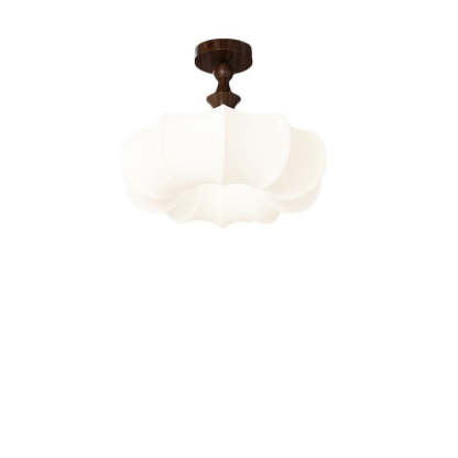 Chinese Acrylic Wood Pumpkin LED Ceiling Light