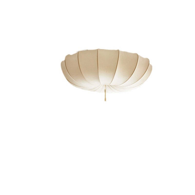 French Fabric Iron Pleated Tassel Chandelier