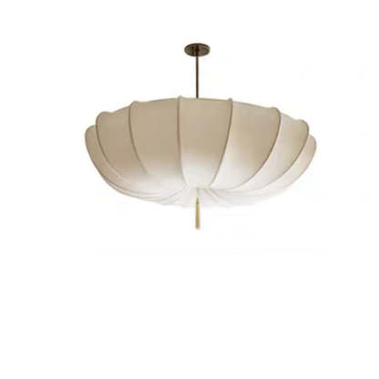 French Fabric Iron Pleated Tassel Chandelier