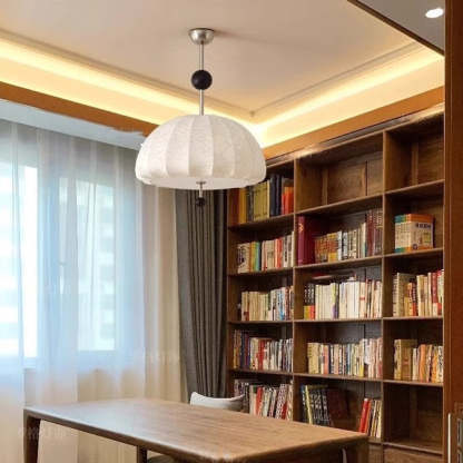 French Fabric Fan 3/5-Light Ceiling Light — 3 / Copper Color / 220V-240V For UK/AU