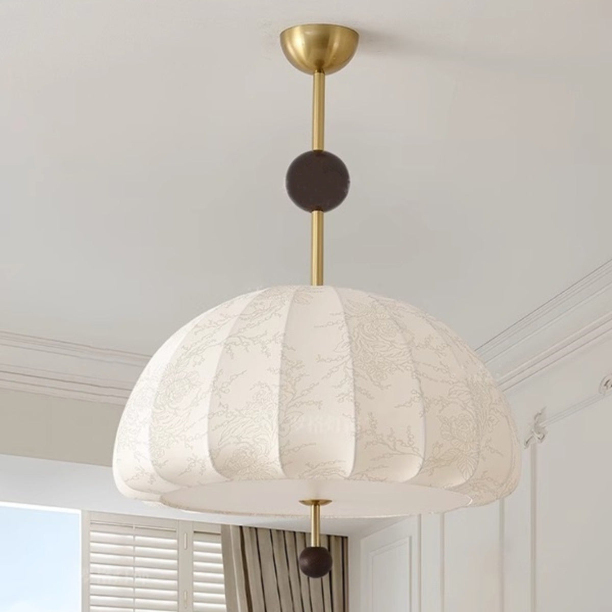 French Fabric Fan 3/5-Light Ceiling Light
