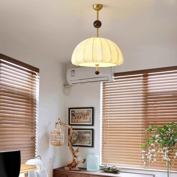 French Fabric Fan 3/5-Light Ceiling Light