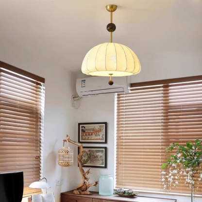 French Fabric Fan 3/5-Light Ceiling Light