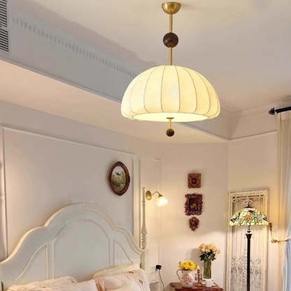 French Fabric Fan 3/5-Light Ceiling Light