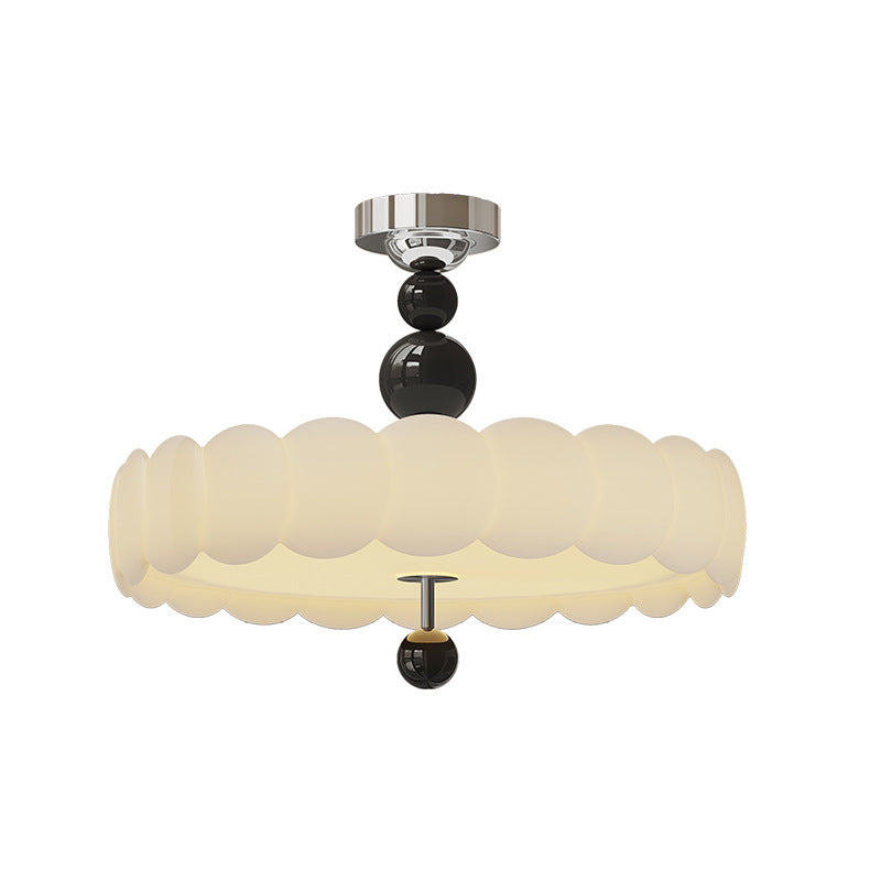 French Iron Cloud Wave LED Ceiling Light