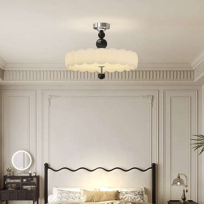 French Iron Cloud Wave LED Ceiling Light