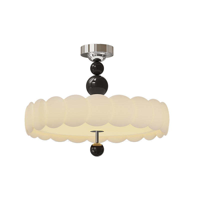 French Iron Cloud Wave LED Ceiling Light