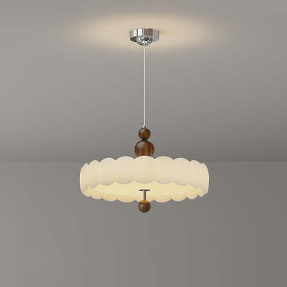 French Iron Cream Motion Globe LED Chandelier