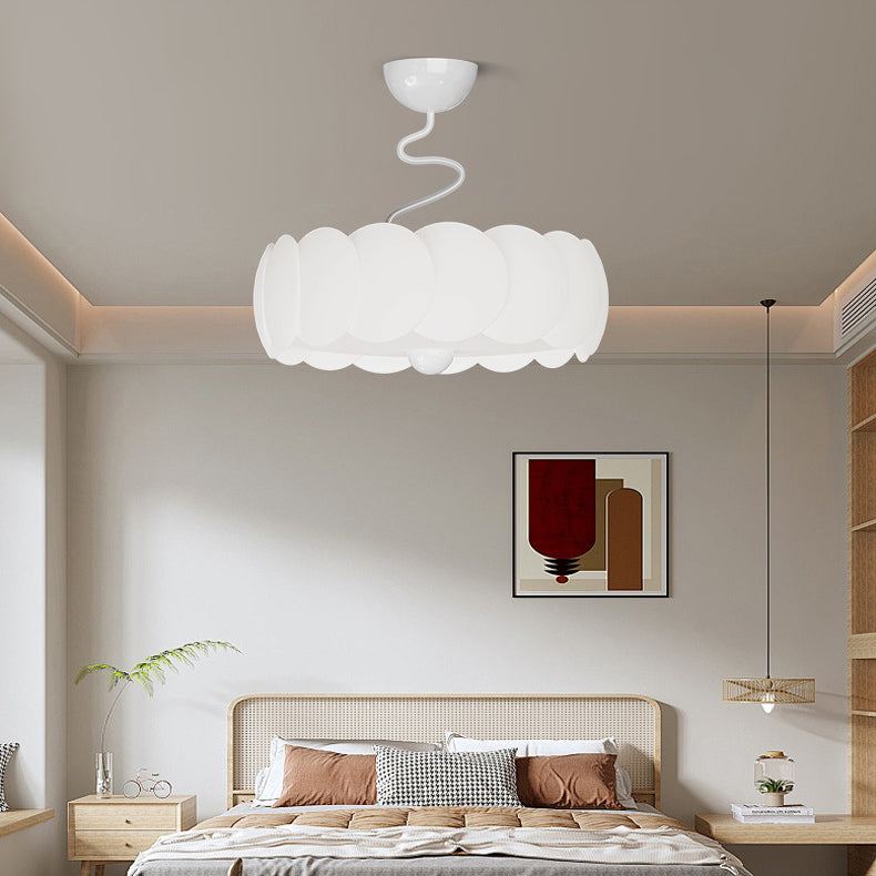 Minimalist Iron Curved LED Ceiling Light — Walnut Color / Infinitely Dimmable / 110V-120V For US/C