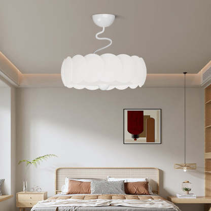 Minimalist Iron Curved LED Ceiling Light — Walnut Color / Infinitely Dimmable / 110V-120V For US/C