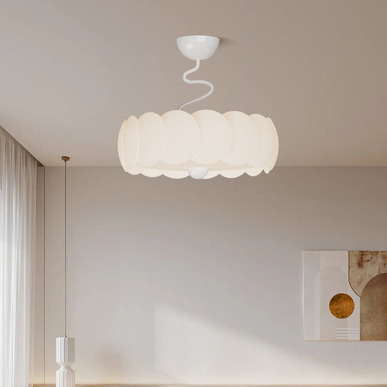 Minimalist Iron Curved LED Ceiling Light — White / Infinitely Dimmable / 110V-120V For US/C