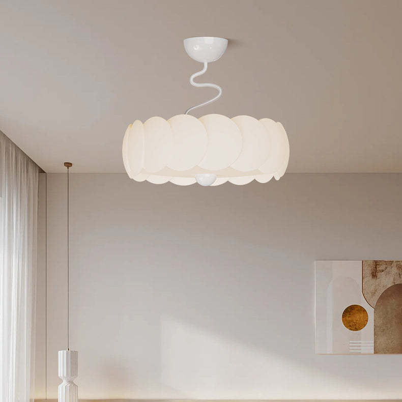 Minimalist Iron Curved LED Ceiling Light — White / Infinitely Dimmable / 110V-120V For US/C