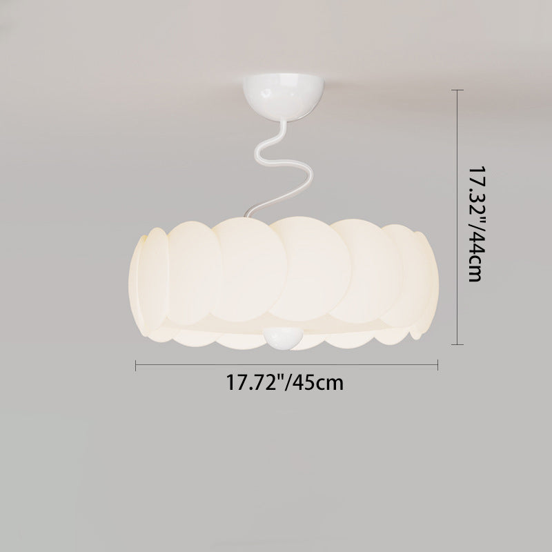 Minimalist Iron Curved LED Ceiling Light — White / Infinitely Dimmable / 220V-240V For UK/AU