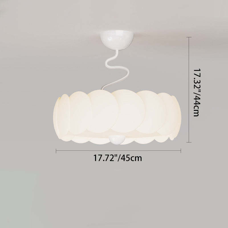 Minimalist Iron Curved LED Ceiling Light — White / Infinitely Dimmable / 220V-240V For UK/AU