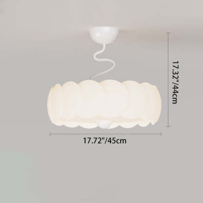 Minimalist Iron Curved LED Ceiling Light — White / Infinitely Dimmable / 220V-240V For UK/AU