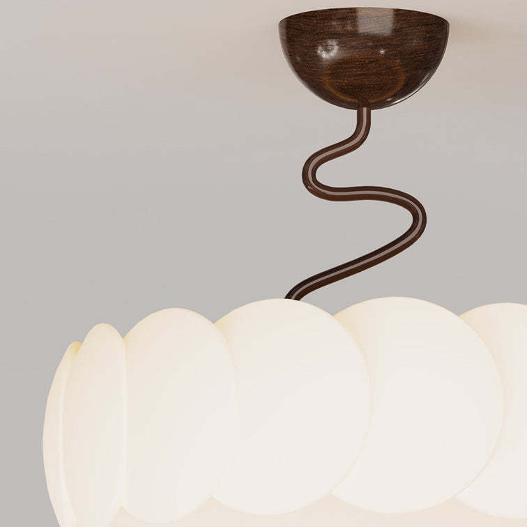 Minimalist Iron Curved LED Ceiling Light