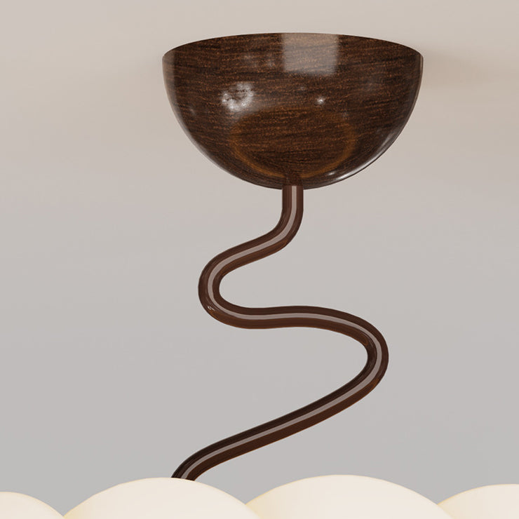 Minimalist Iron Curved LED Ceiling Light