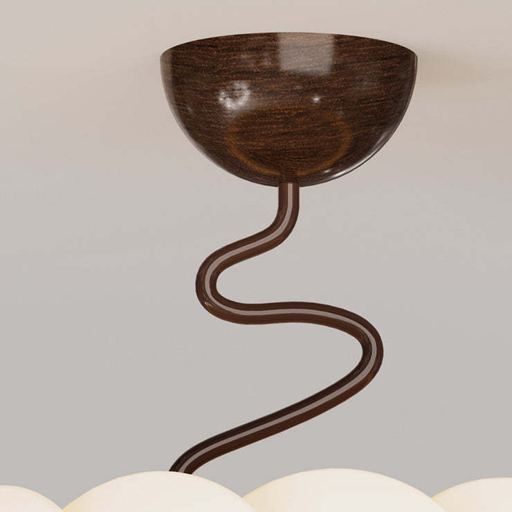 Minimalist Iron Curved LED Ceiling Light