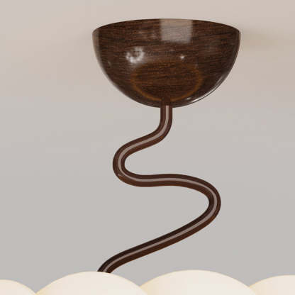 Minimalist Iron Curved LED Ceiling Light