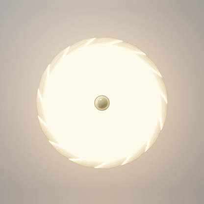 Scandinavian Iron Rippled Pumpkin Ceiling Light