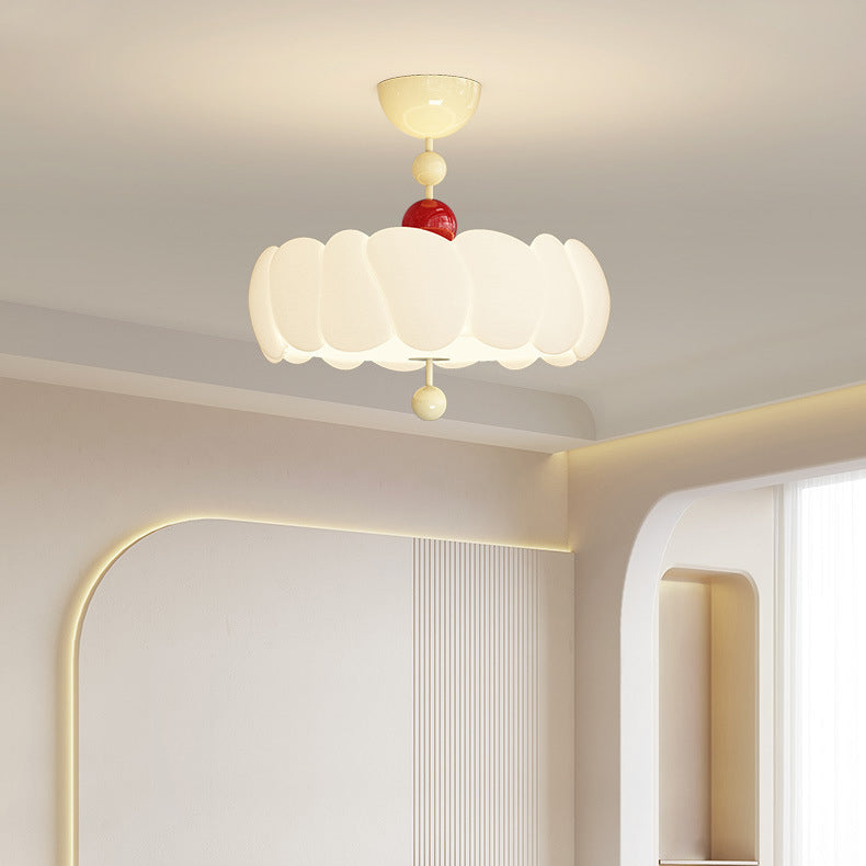 Scandinavian Iron Rippled Pumpkin Ceiling Light