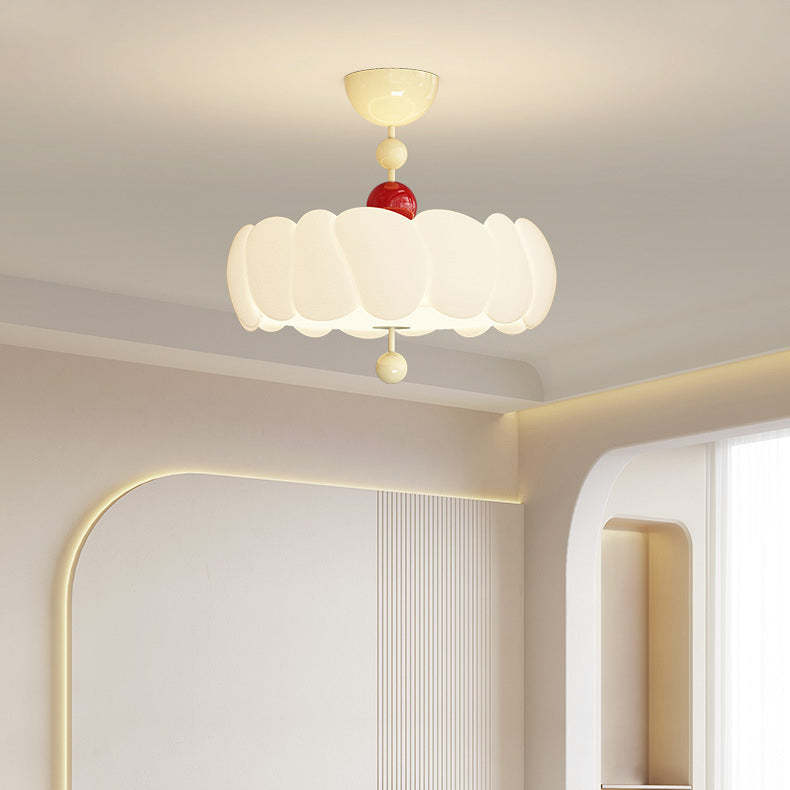 Scandinavian Iron Rippled Pumpkin Ceiling Light