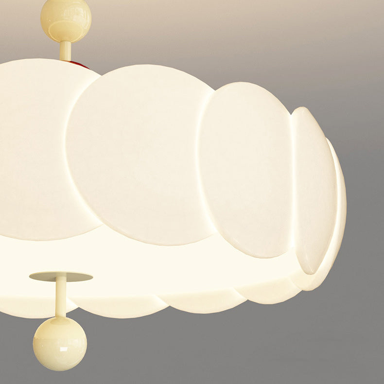 Scandinavian Iron Rippled Pumpkin Ceiling Light