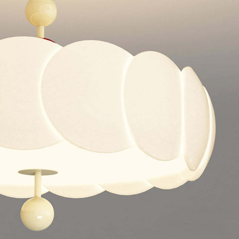 Scandinavian Iron Rippled Pumpkin Ceiling Light