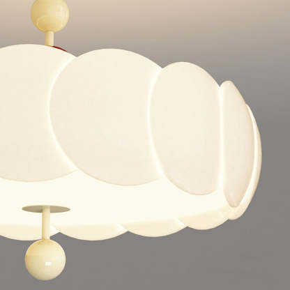 Scandinavian Iron Rippled Pumpkin Ceiling Light