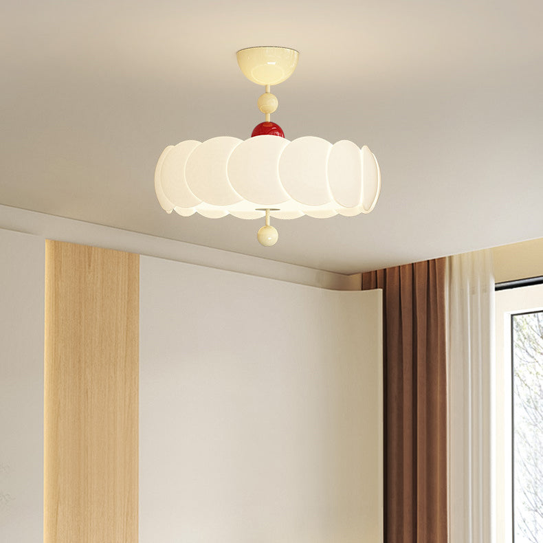 Scandinavian Iron Rippled Pumpkin Ceiling Light