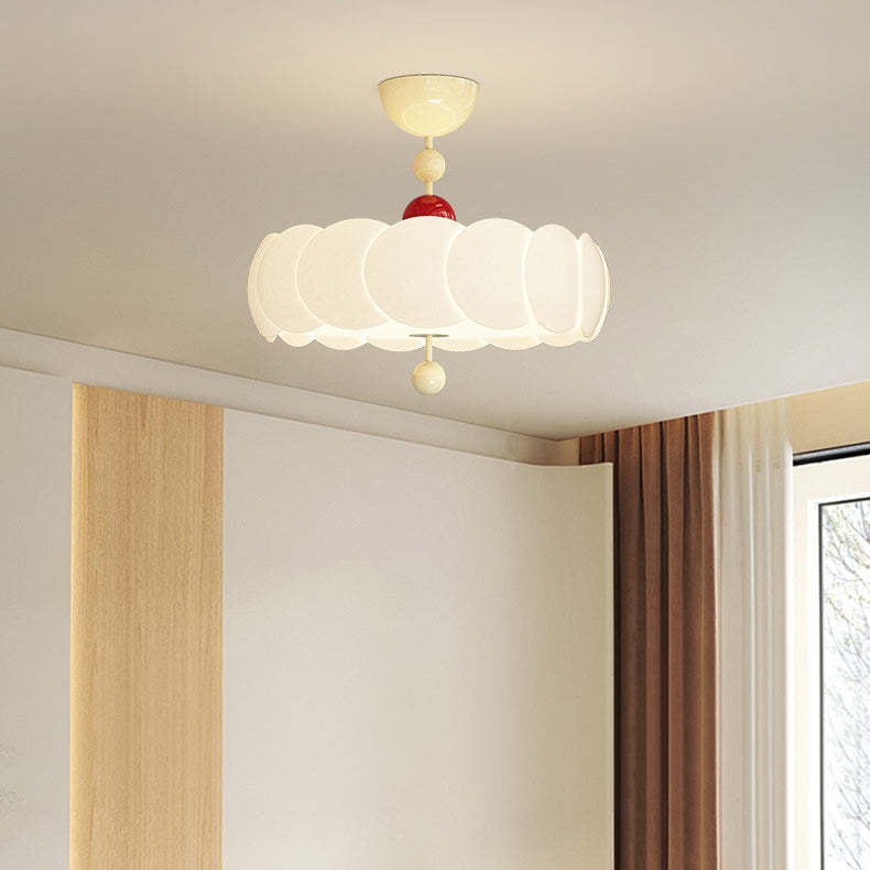 Scandinavian Iron Rippled Pumpkin Ceiling Light