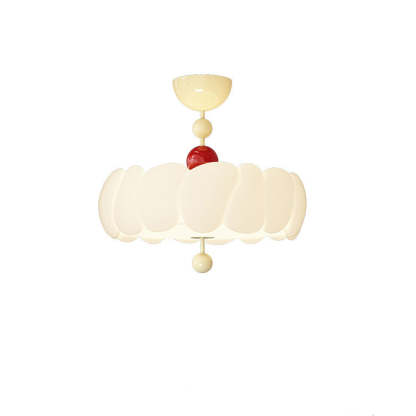 Scandinavian Iron Rippled Pumpkin Ceiling Light