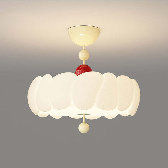 Scandinavian Iron Rippled Pumpkin Ceiling Light