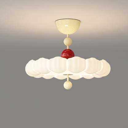 Scandinavian Iron Rippled Pumpkin Ceiling Light