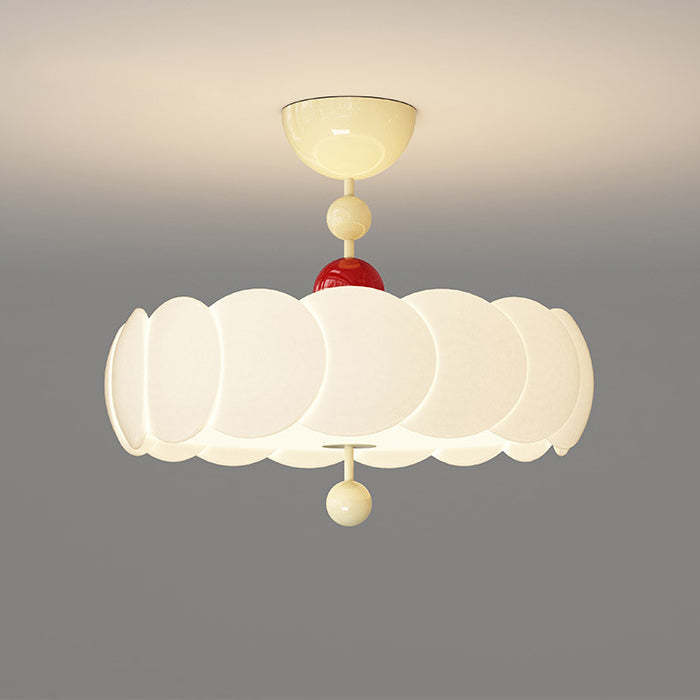 Scandinavian Iron Rippled Pumpkin Ceiling Light