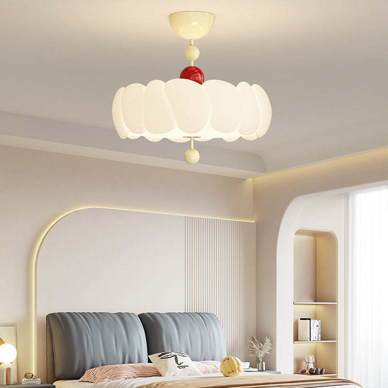 Scandinavian Iron Rippled Pumpkin Ceiling Light
