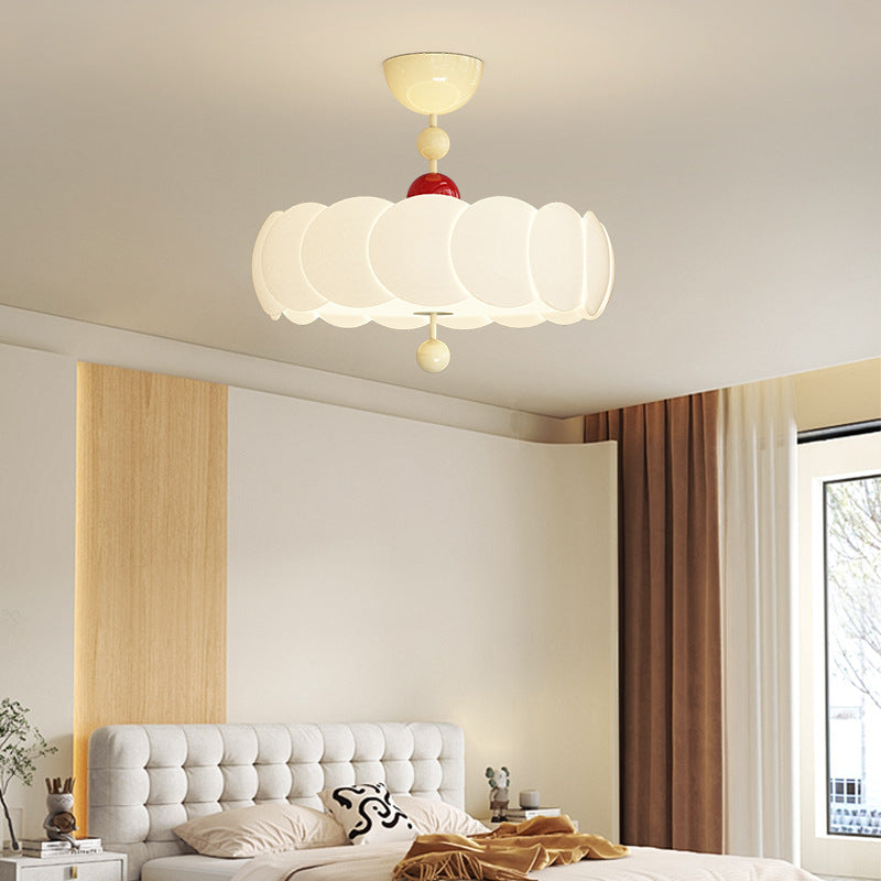Scandinavian Iron Rippled Pumpkin Ceiling Light