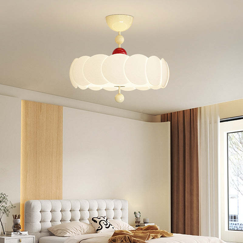 Scandinavian Iron Rippled Pumpkin Ceiling Light