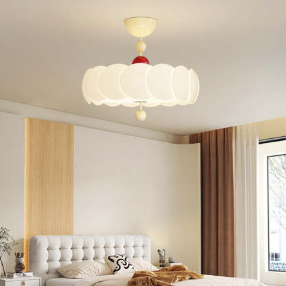 Scandinavian Iron Rippled Pumpkin Ceiling Light