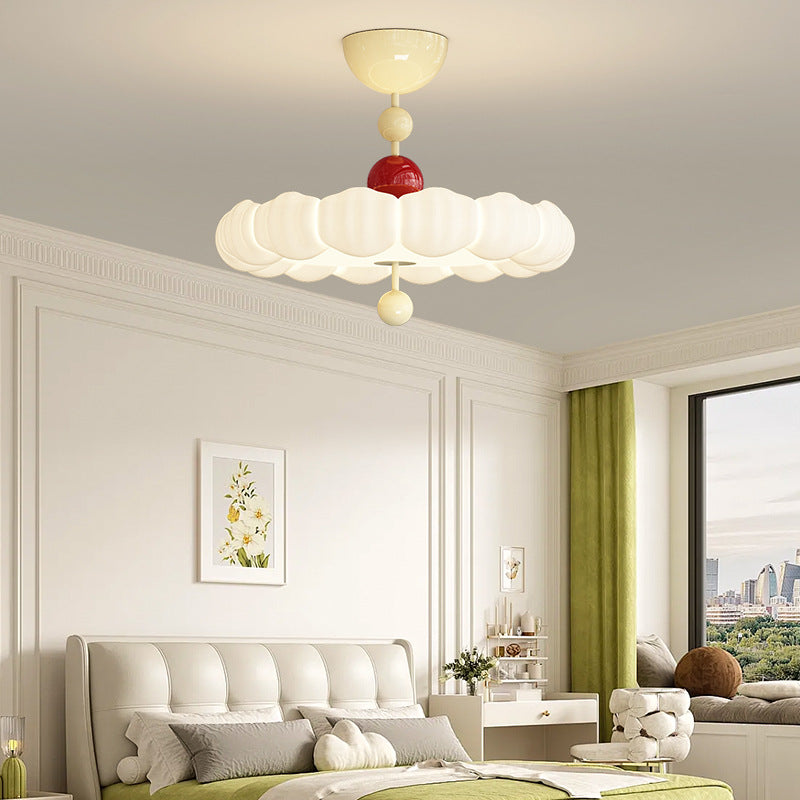 Scandinavian Iron Rippled Pumpkin Ceiling Light