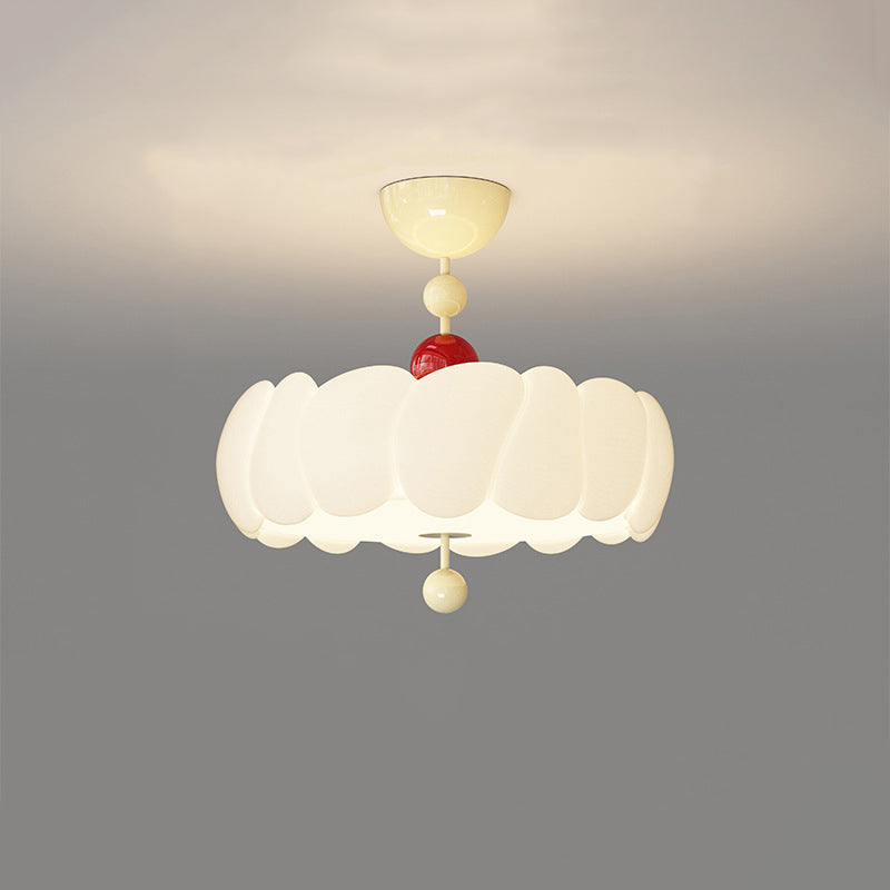 Scandinavian Iron Rippled Pumpkin Ceiling Light