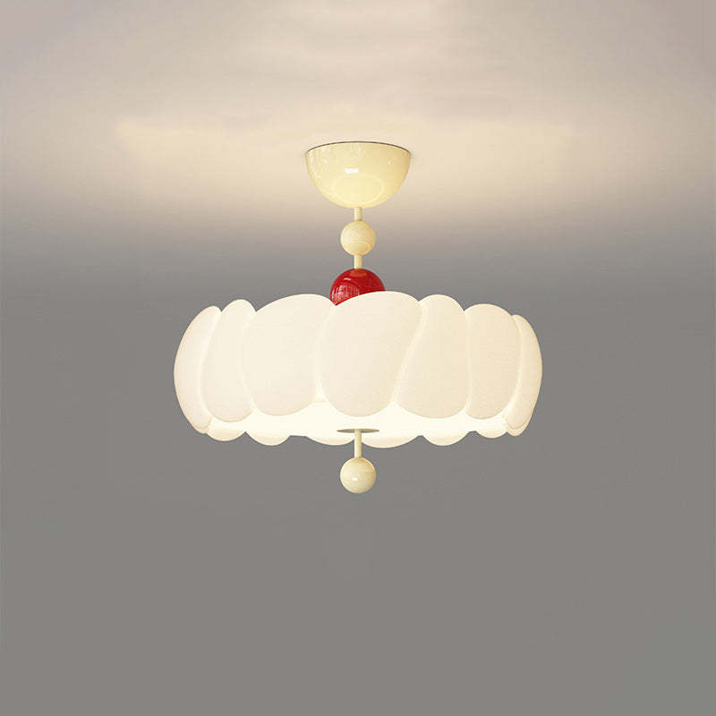 Scandinavian Iron Rippled Pumpkin Ceiling Light